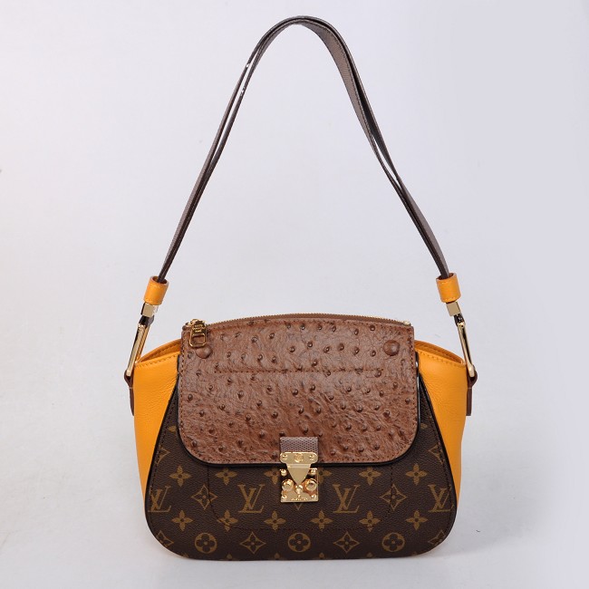 Louis Vuitton Precious Leather Majestueux Bag N91280 Yellow