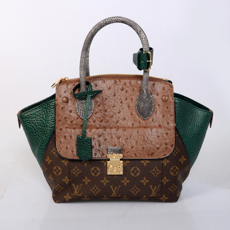 Louis Vuitton Precious Leather Majestueux Tote PM N91278 Green