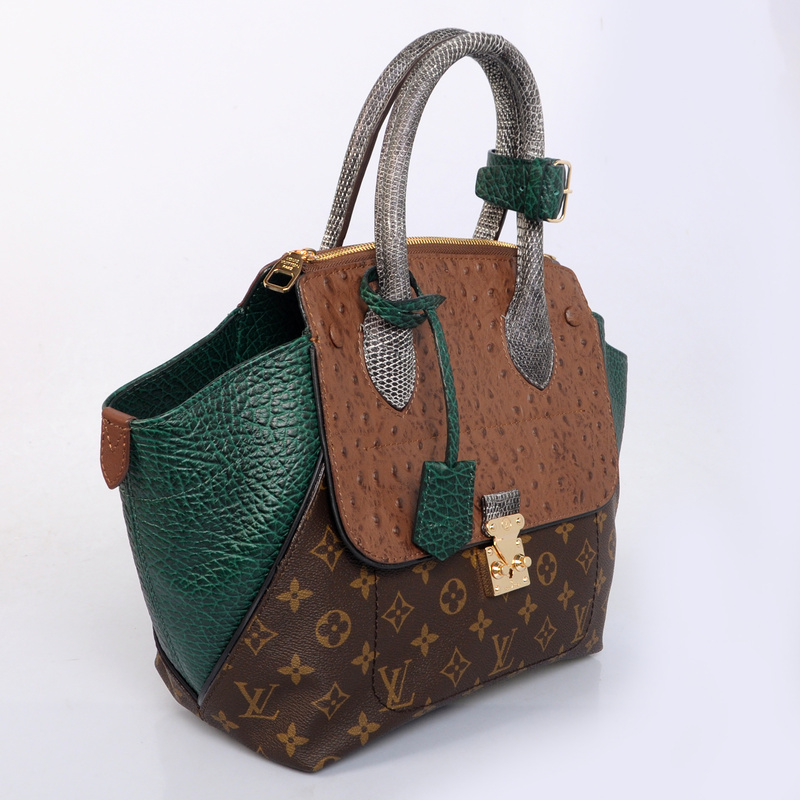 Louis Vuitton Precious Leather Majestueux Tote PM N91278 Green