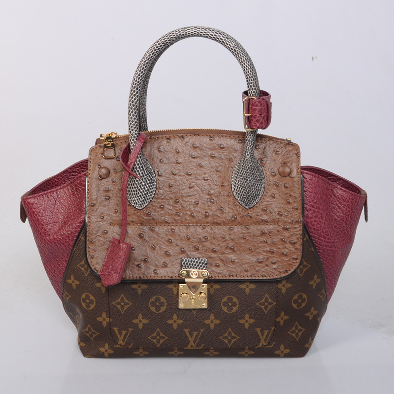 Louis Vuitton Precious Leather Majestueux Tote PM N91278 Red