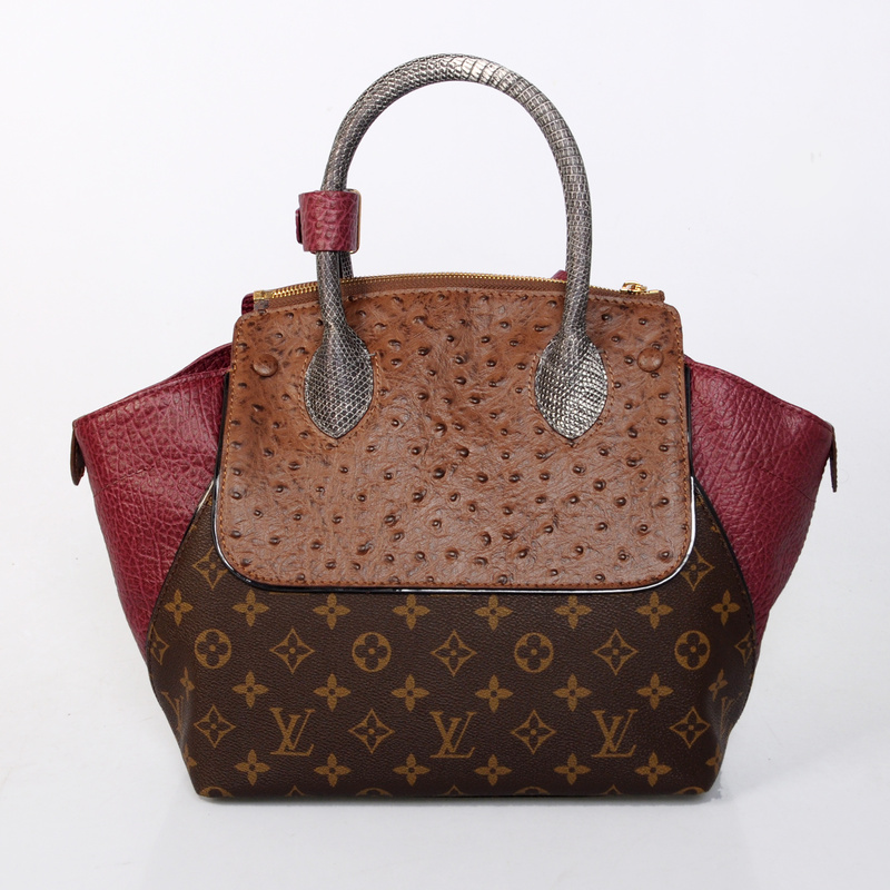 Louis Vuitton Precious Leather Majestueux Tote PM N91278 Red