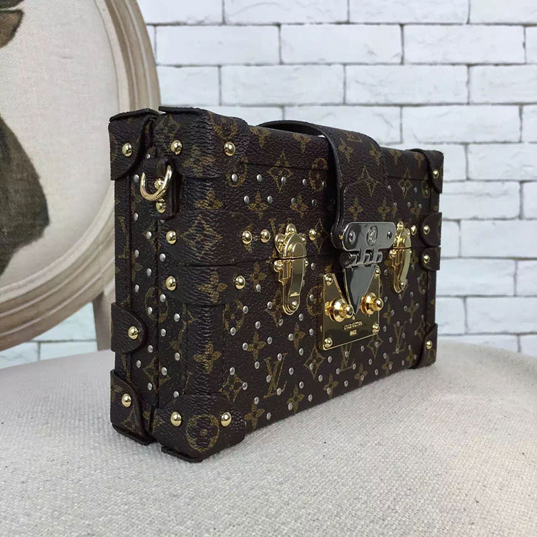 Louis Vuitton Studs Petite Malle Monogram Canvas M42527