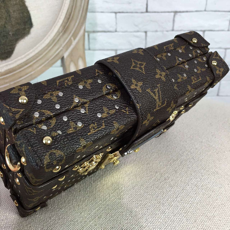 Louis Vuitton Studs Petite Malle Monogram Canvas M42527