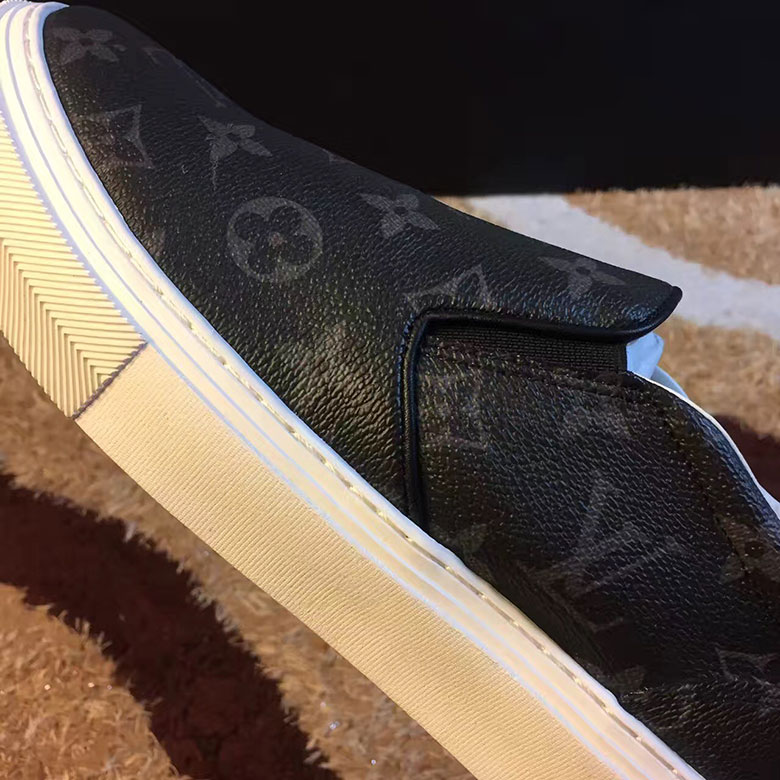 Louis Vuitton Trocadero Slip On Monogram Eclipse