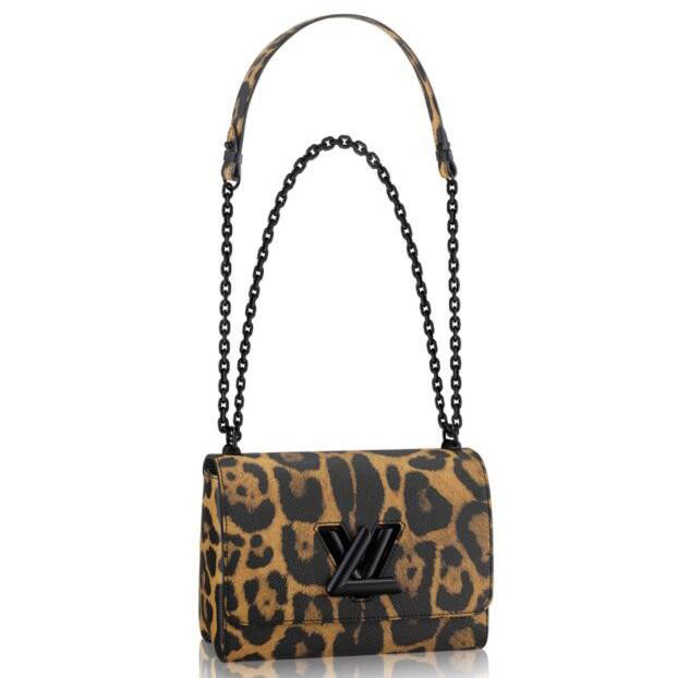 Louis Vuitton Twist MM Leopard Printed M52046