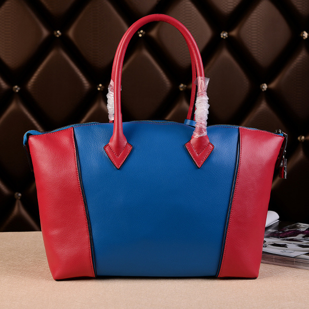 Louis Vuitton Veau Cachemire LOCKIT M96488 Blue&Red