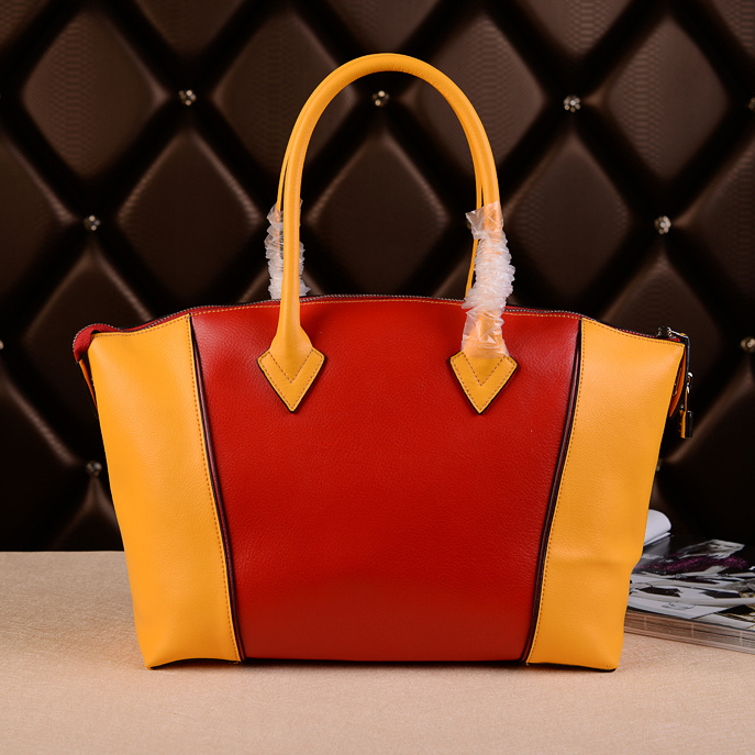 Louis Vuitton Veau Cachemire LOCKIT M96488 Red&Yellow