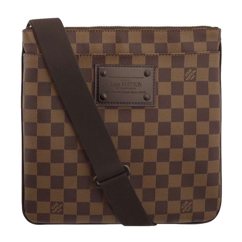 Louis vuitton Pochette Plate Brooklyn DAMIER EBENE N41100