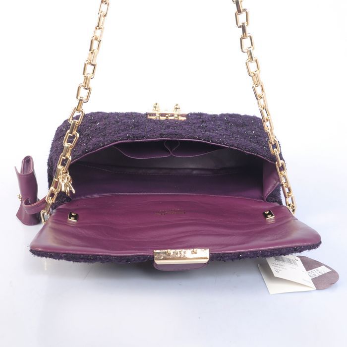 MISS DIOR Bag Nubuck Fabric D6347 Purple