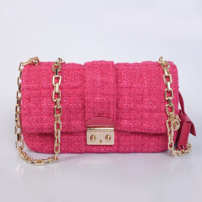 MISS DIOR Bag Nubuck Fabric D6347 Rose