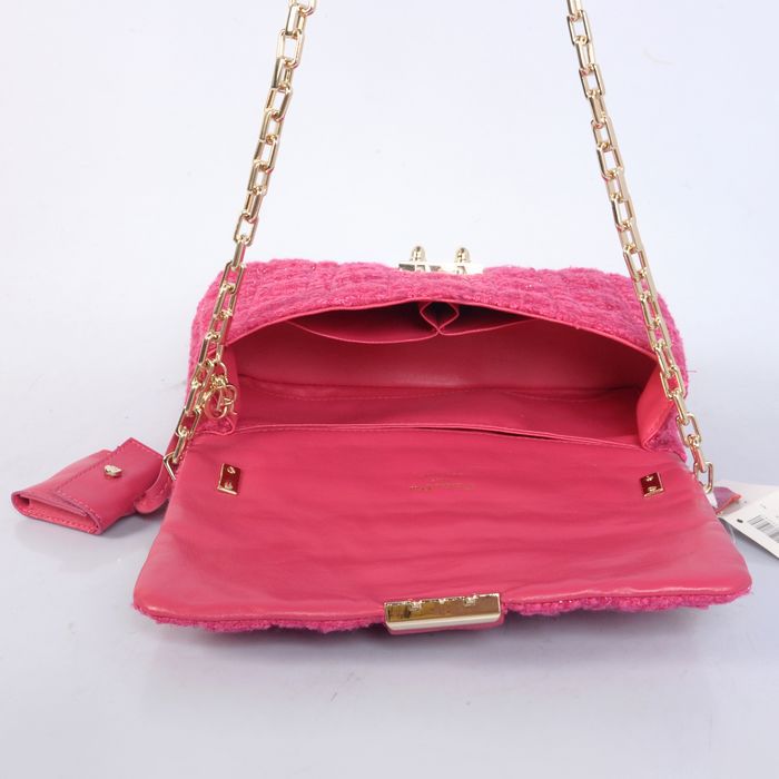 MISS DIOR Bag Nubuck Fabric D6347 Rose