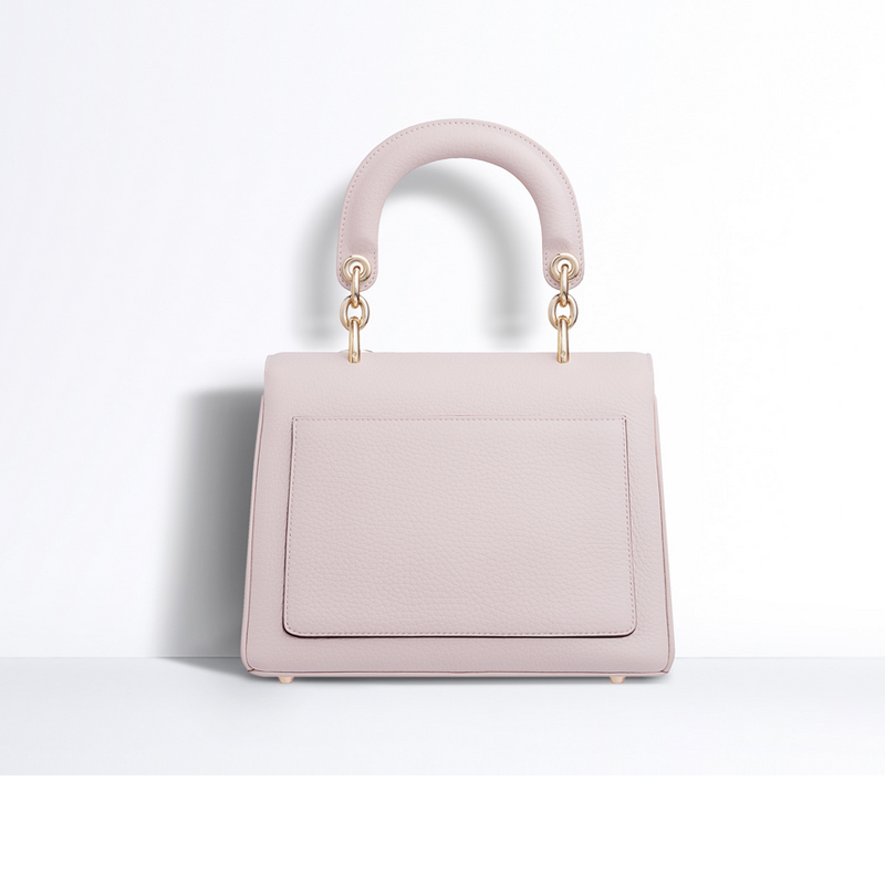 Mini Be Dior flap bag in Rose Poudre bullcalf leather