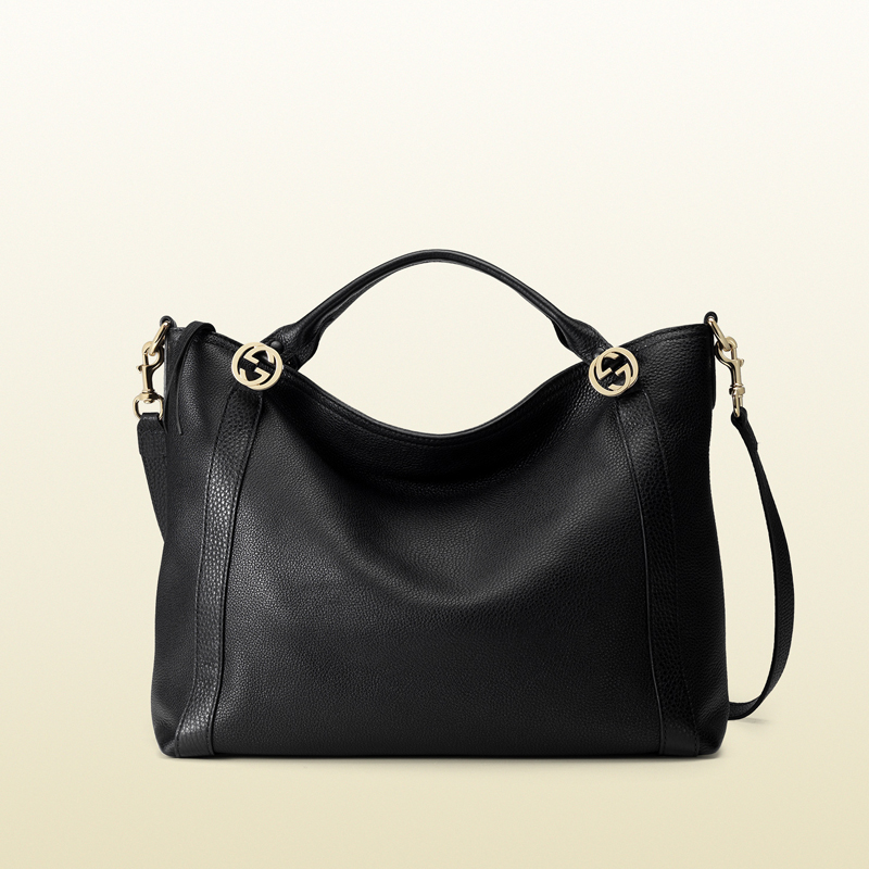 Miss GG leather top handle bag