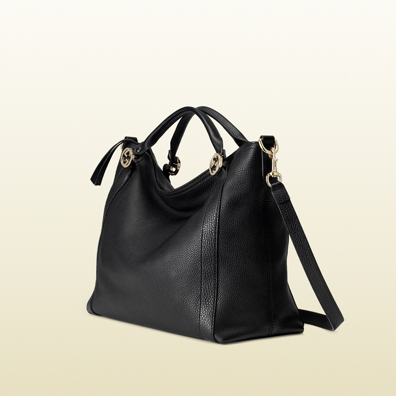 Miss GG leather top handle bag