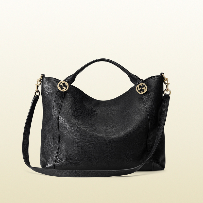 Miss GG leather top handle bag