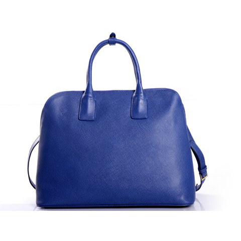 PRADA Saffiano Cuir Leather Tote Bag BN2553 in Blue