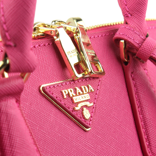 PRADA Saffiano Leather 25CM Two Handle Bag 0811 in Rose