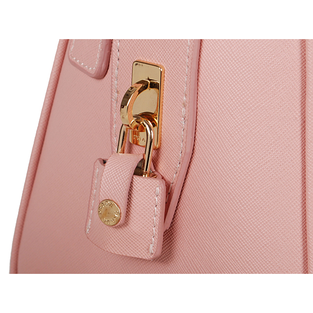 PRADA Saffiano Leather 30cm Two Handle Bag 1845 in Pink