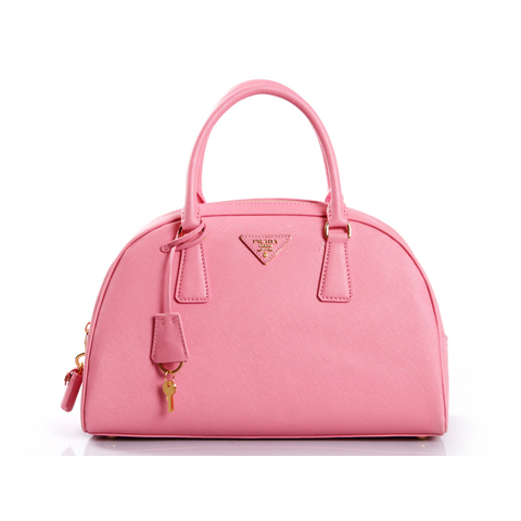 PRADA Saffiano Leather Tote Bag BL0852 in Cherry pink