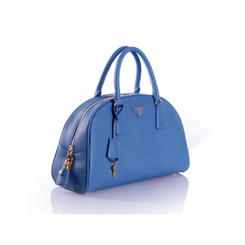 PRADA Saffiano Leather Tote Bag BL0852 in Lake blue