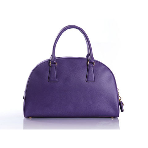 PRADA Saffiano Leather Tote Bag BL0852 in Purple