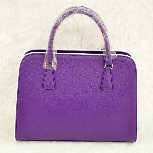 PRADA Saffiano Leather Tote Bag BN2609 in Light purple