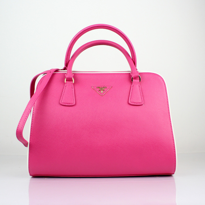 PRADA Saffiano Leather Tote Bag BN2609 in Rose