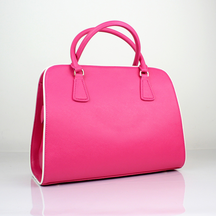 PRADA Saffiano Leather Tote Bag BN2609 in Rose