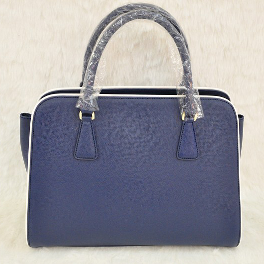 PRADA Saffiano Leather Tote Bag BN2609 in Royal blue