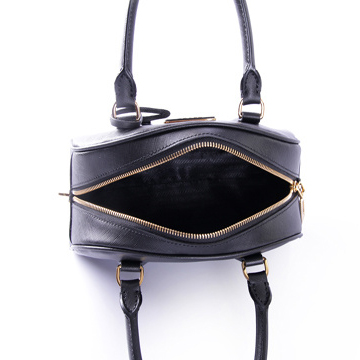 PRADA Saffiano Leather Two Handle Bag BL0854 in Black