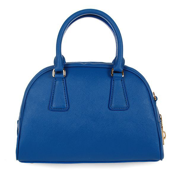 PRADA Saffiano Leather Two Handle Bag BL0854 in Blue