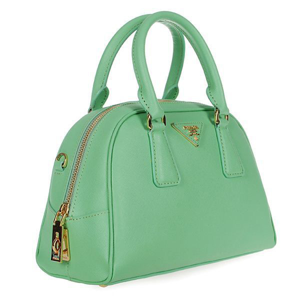 PRADA Saffiano Leather Two Handle Bag BL0854 in Grass green