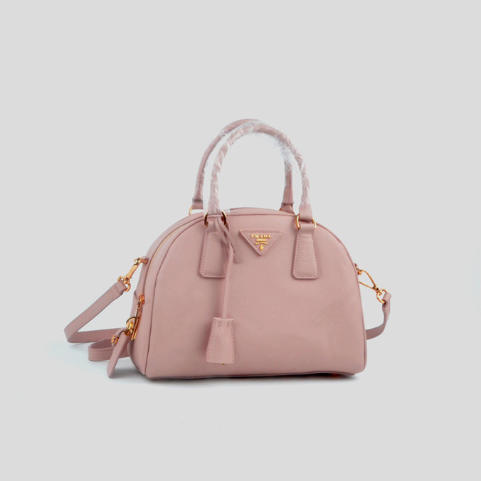 PRADA Saffiano Leather Two Handle Bag BL0854 in Pink