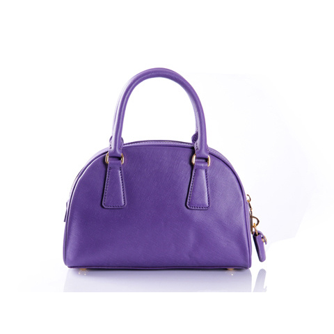 PRADA Saffiano Leather Two Handle Bag BL0854 in Purple