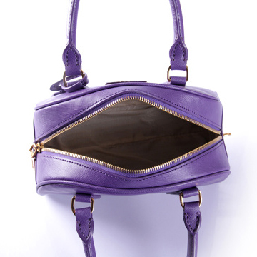 PRADA Saffiano Leather Two Handle Bag BL0854 in Purple