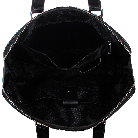 Prada 95510 Men Computer Work bag in Black