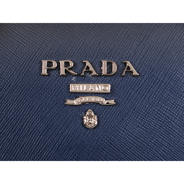 Prada 95510 Men Computer Work bag in Blue