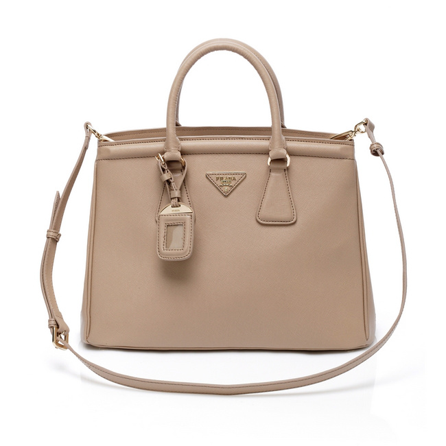 Prada Bluette Saffiano Leather Lux Handbag BN2402 in Apricot