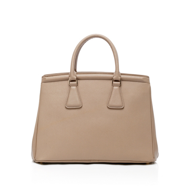 Prada Bluette Saffiano Leather Lux Handbag BN2402 in Apricot