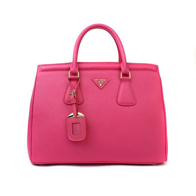 Prada Bluette Saffiano Leather Lux Handbag BN2402 in Rose