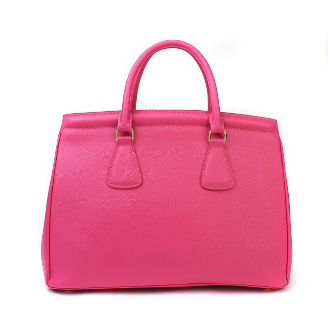 Prada Bluette Saffiano Leather Lux Handbag BN2402 in Rose