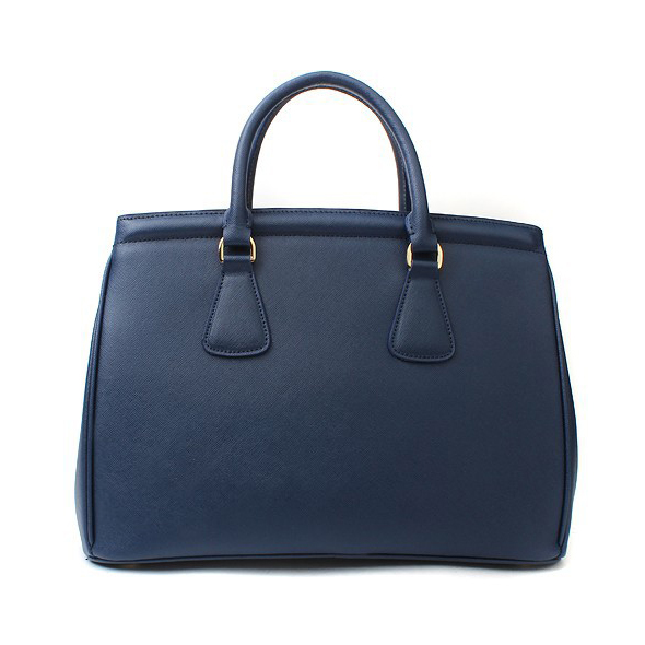 Prada Bluette Saffiano Leather Lux Handbag BN2402 in Royal blue