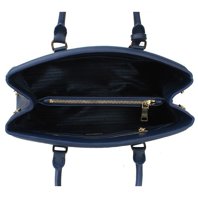 Prada Bluette Saffiano Leather Lux Handbag BN2402 in Royal blue