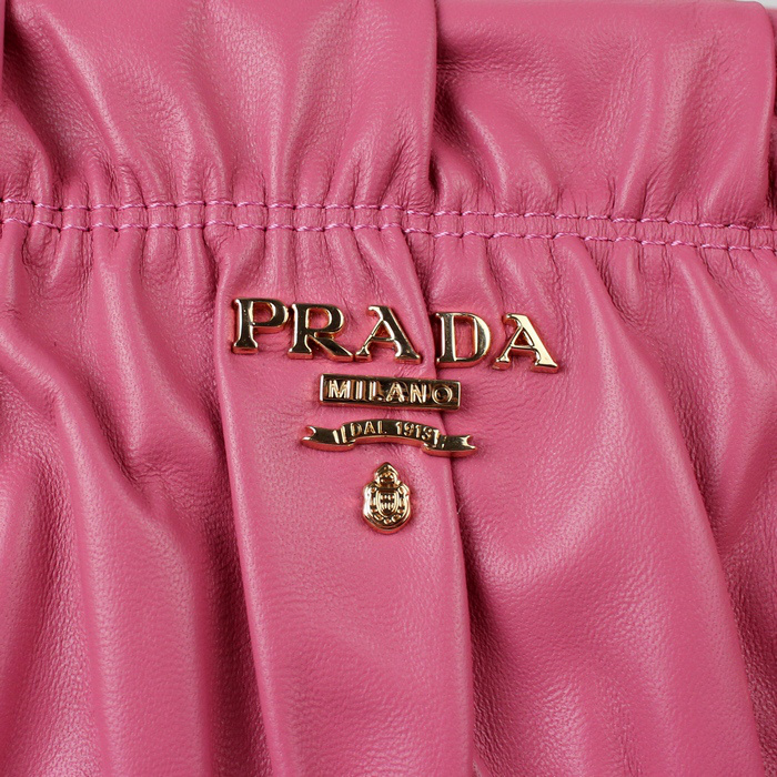 Prada Gaufre Nylon Tote Bag BN1788 in Cherry pink