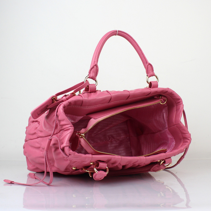 Prada Gaufre Nylon Tote Bag BN1788 in Cherry pink