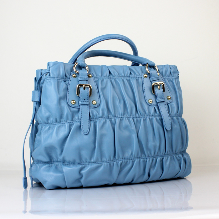 Prada Gaufre Nylon Tote Bag BN1788 in SkyBlue