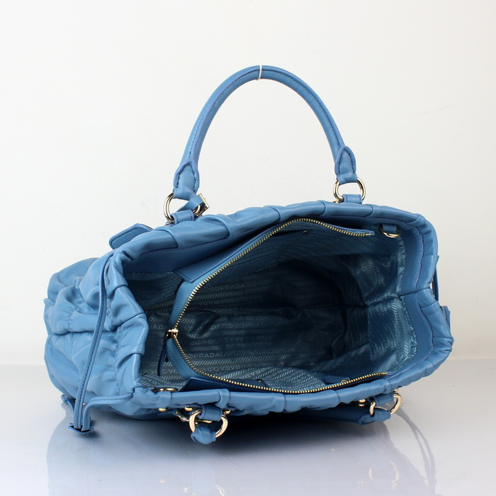 Prada Gaufre Nylon Tote Bag BN1788 in SkyBlue