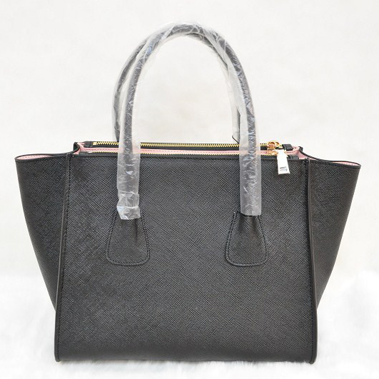 Prada Glace Calf Leather Tote Bag BN2619 in Black