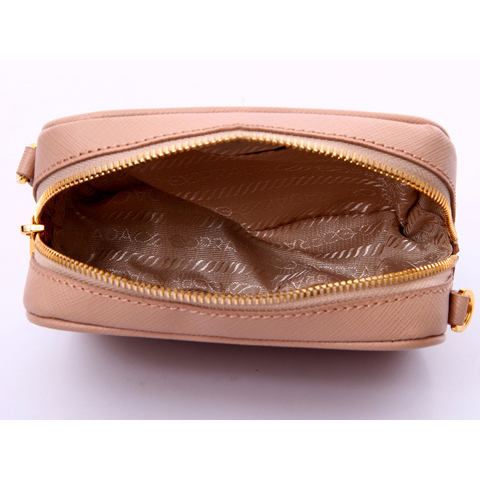 Prada Saffiano Calf Leather Pouch 1N1674 in Pink