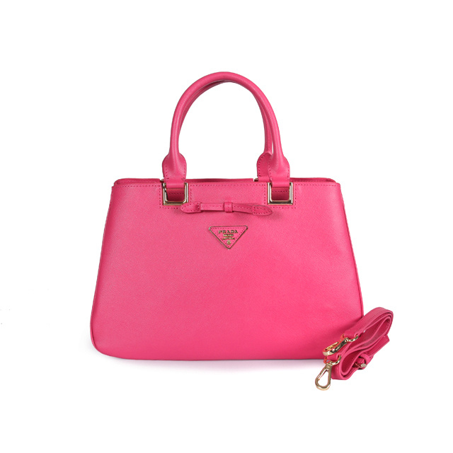 Prada Saffiano Calf Leather Tote Bag 2244 in Rose